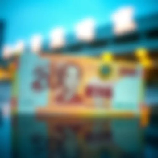 Artistic representation of the 2000 won banknote