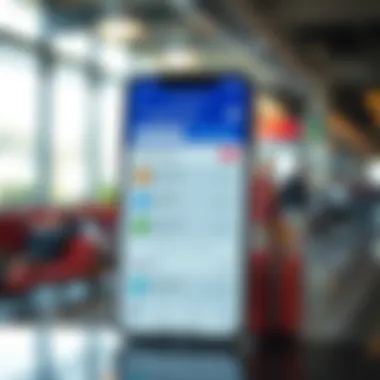 Mobile App Features for Easy Transfers Mobile app displaying transfer options and features