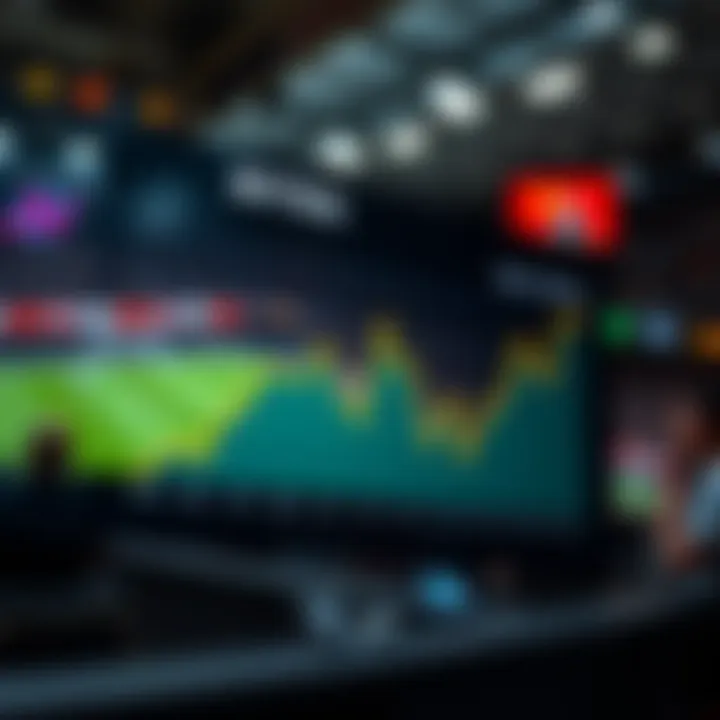 Graph showcasing trends in sports betting