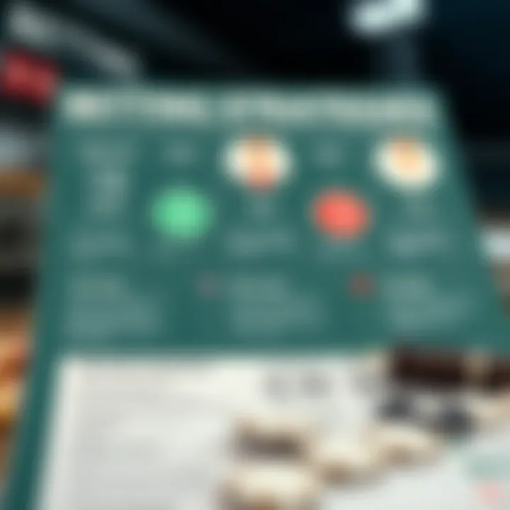 Infographic outlining different betting strategies