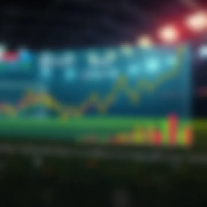 Graphs showing betting trends and statistics