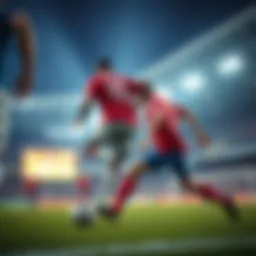 Exciting football match in progress