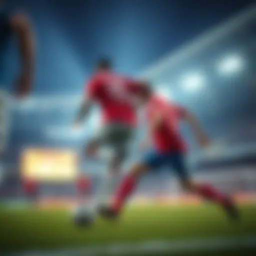 Exciting football match in progress