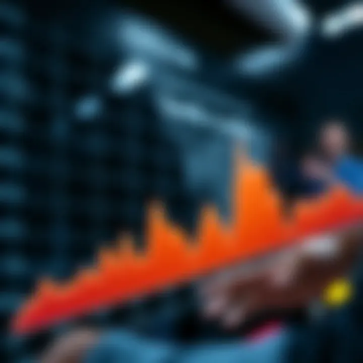 Graph showing fluctuations in betting odds over time