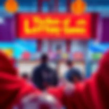 The Thrill of Lottery Games A vibrant illustration depicting the excitement of lottery games