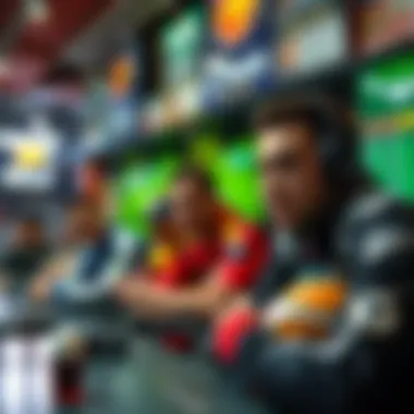 Diverse Sports Betting Opportunities A dynamic scene showcasing various sports betting options