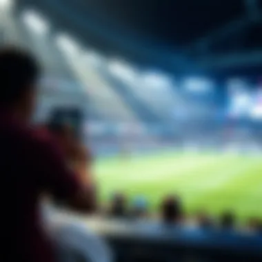 Graphic showcasing the latest trends in sports broadcasting