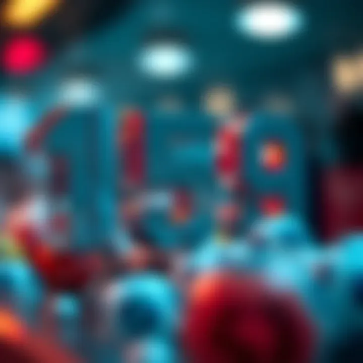 Artistic representation of lottery numbers