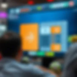 Visual representation of a lotto simulator interface