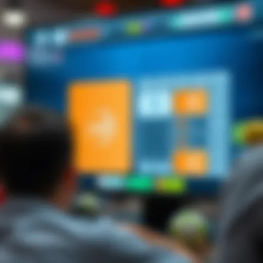 Visual representation of a lotto simulator interface