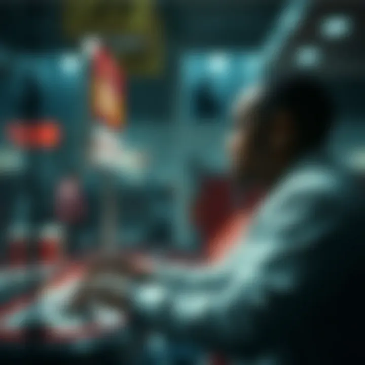 Societal Impacts of Lottery Games A thought-provoking depiction of the societal impacts of lottery games on communities.