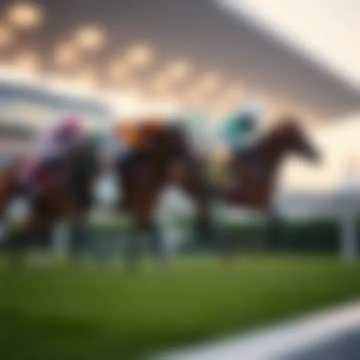 Innovative Electronic Card Concept Conceptual representation of the electronic card system in horse racing.