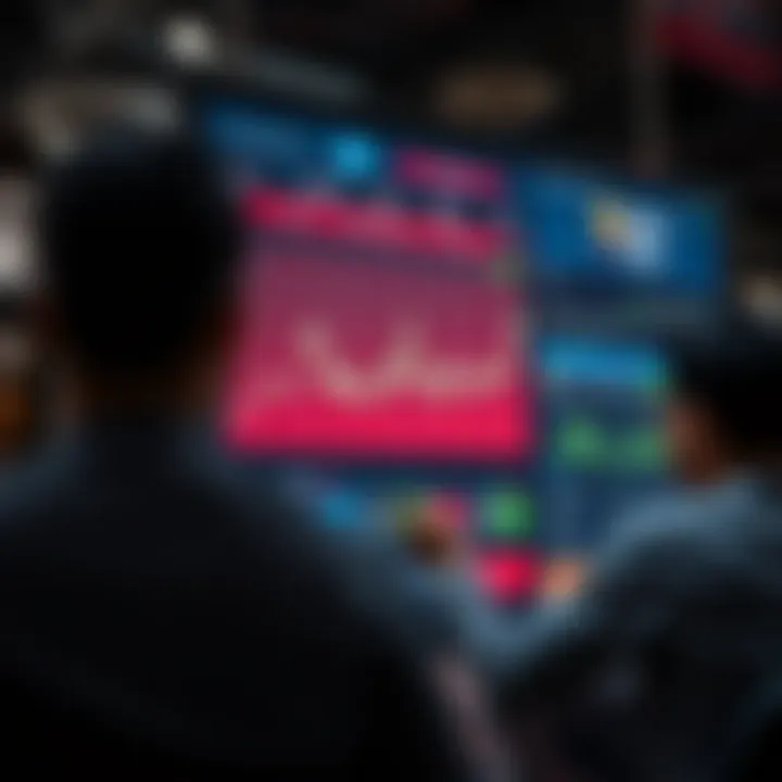 A digital interface for online betting