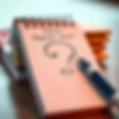 Strategies for Resolving Deposit Issues A notepad with a question mark symbolizing problem-solving strategies