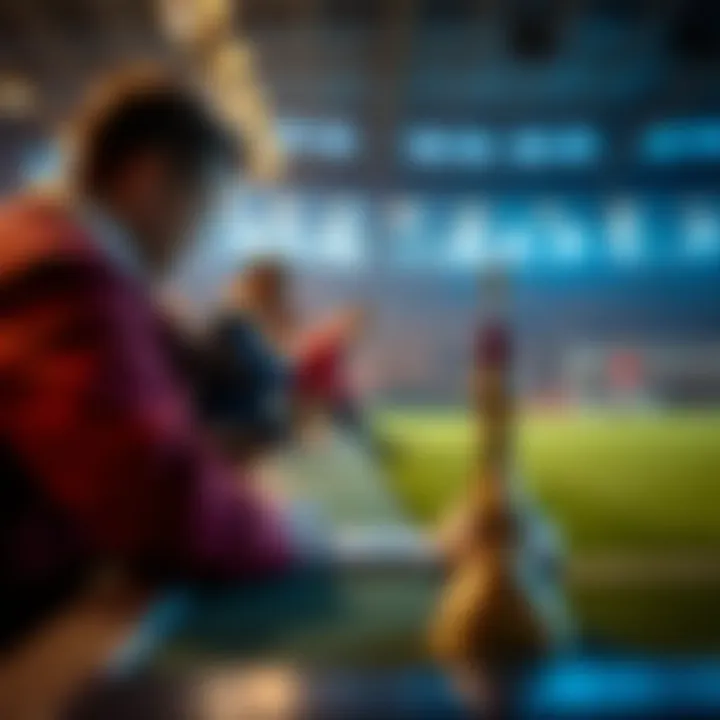 An artistic depiction of responsible betting practices in a modern context