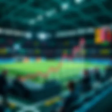 Graph showing risk management strategies in sports betting