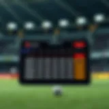 Sports Betting Odds Calculator Interface Illustration depicting the interface of a sports betting odds calculator