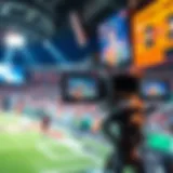 Dynamic broadcast setup showcasing advanced technology