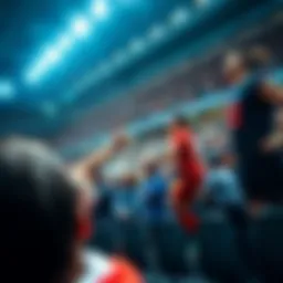 Live sports event showcasing dynamic action