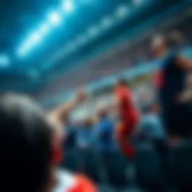 Live sports event showcasing dynamic action