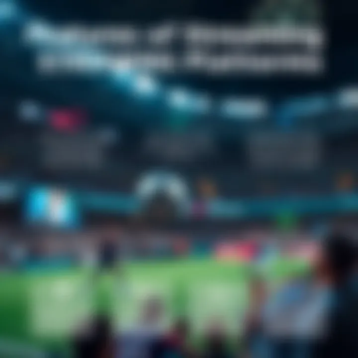 A detailed infographic on the features of streaming platforms