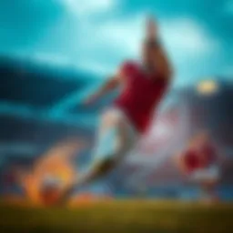 Exciting moment in football