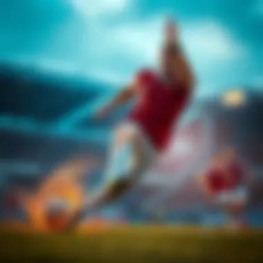 Exciting moment in football