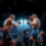 Dynamic Fighters in the Octagon UFC event showcasing fighters in action