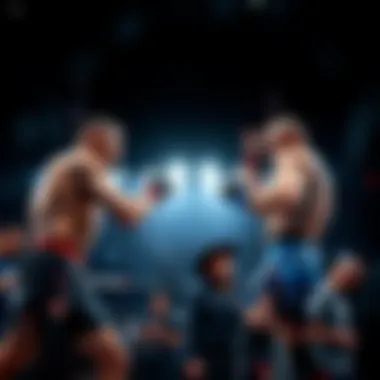 Dynamic Fighters in the Octagon UFC event showcasing fighters in action