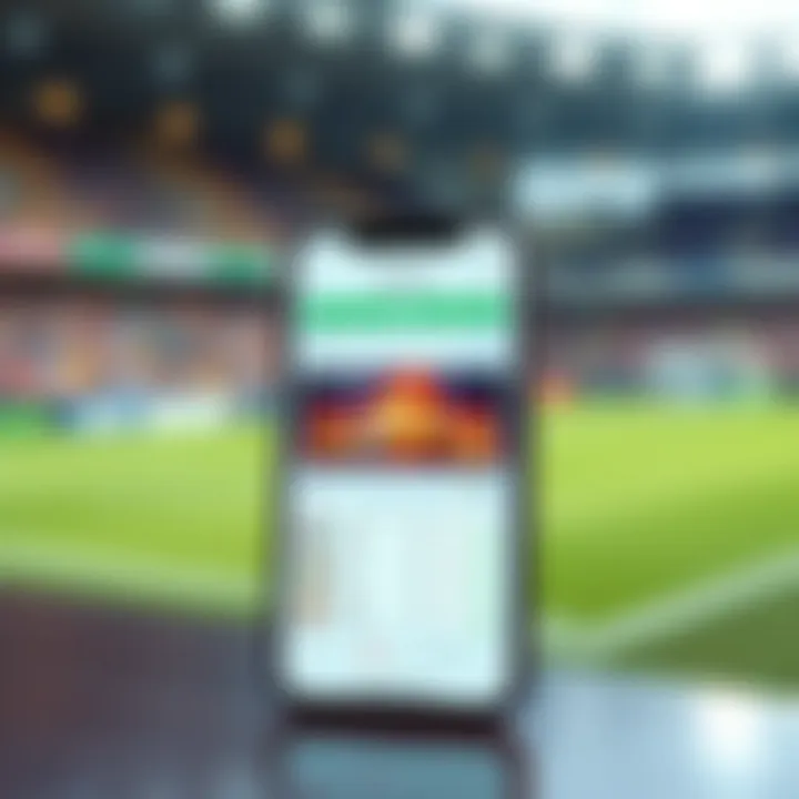User-friendly mobile betting app displayed on a smartphone
