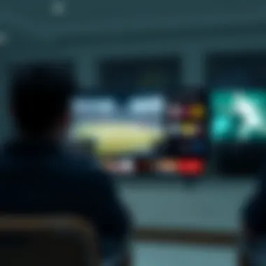 Navigating Sports Content on Free TV A user-friendly interface showcasing how to navigate sports content on free TV